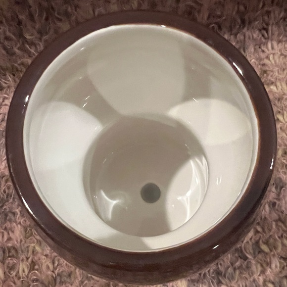 Opal House, Picasso Inspired Face Planter/Vase 6” Stoneware, dark brown - Picture 8 of 12